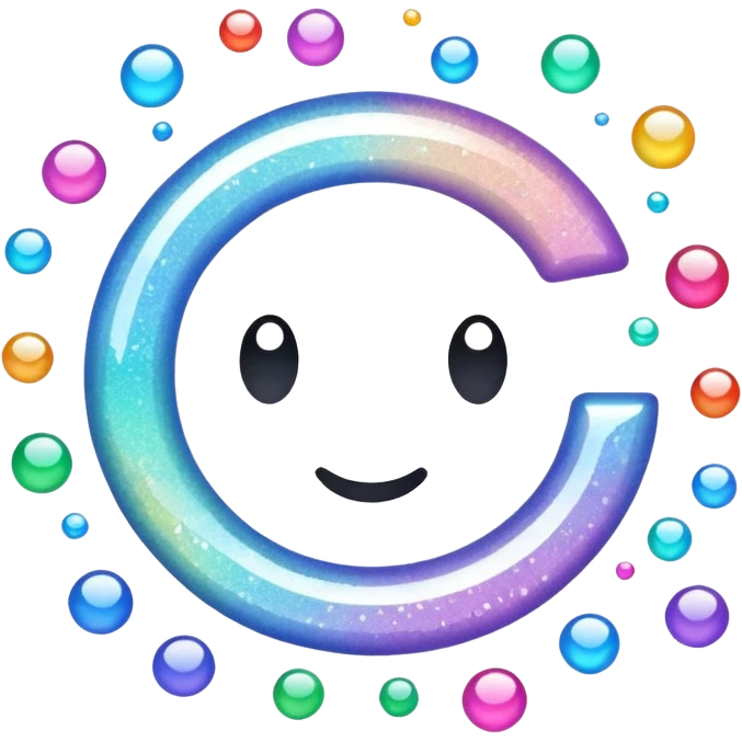 Glitter White Infinite emoji