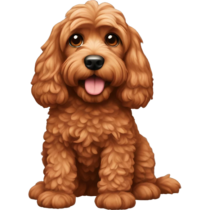 Red cockapoo emoji