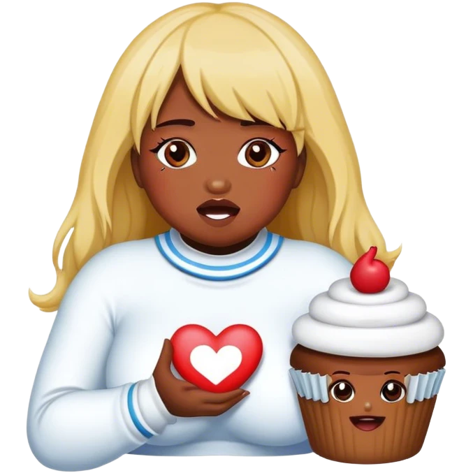 Cupcakke in CPR emoji