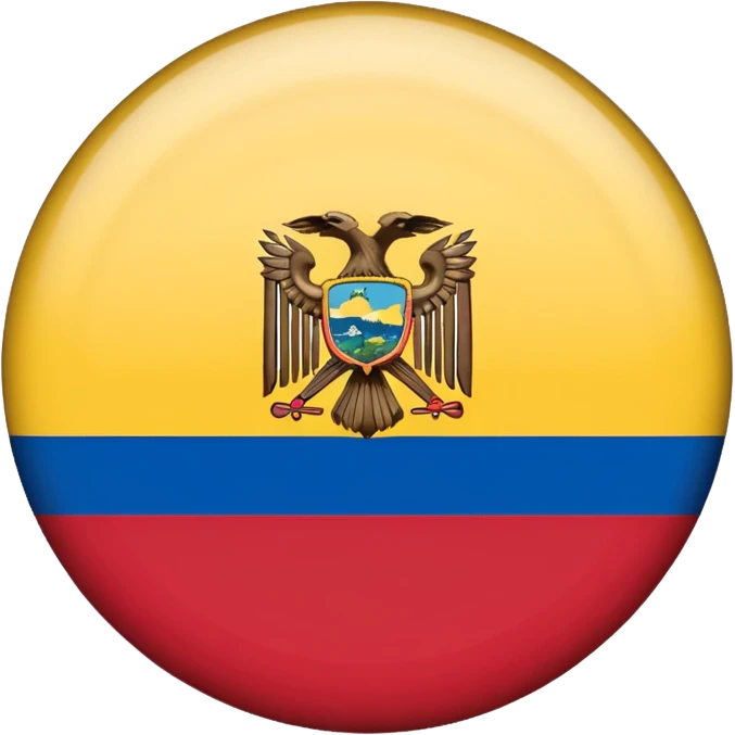 Bandera de colombia circular emoji