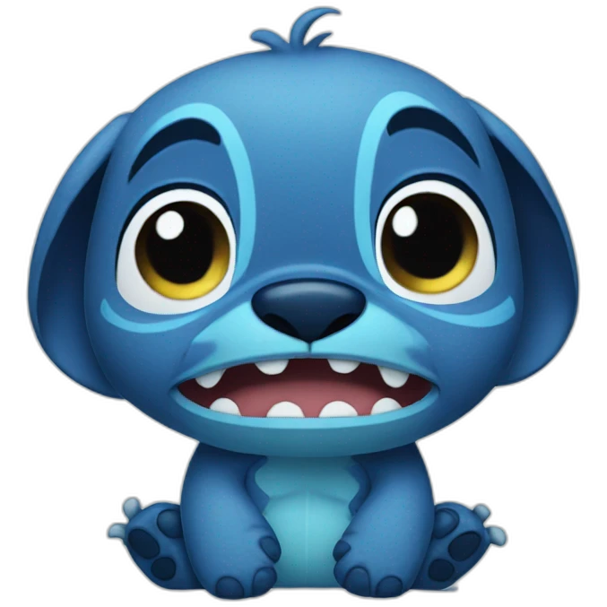 Stitch sad emoji