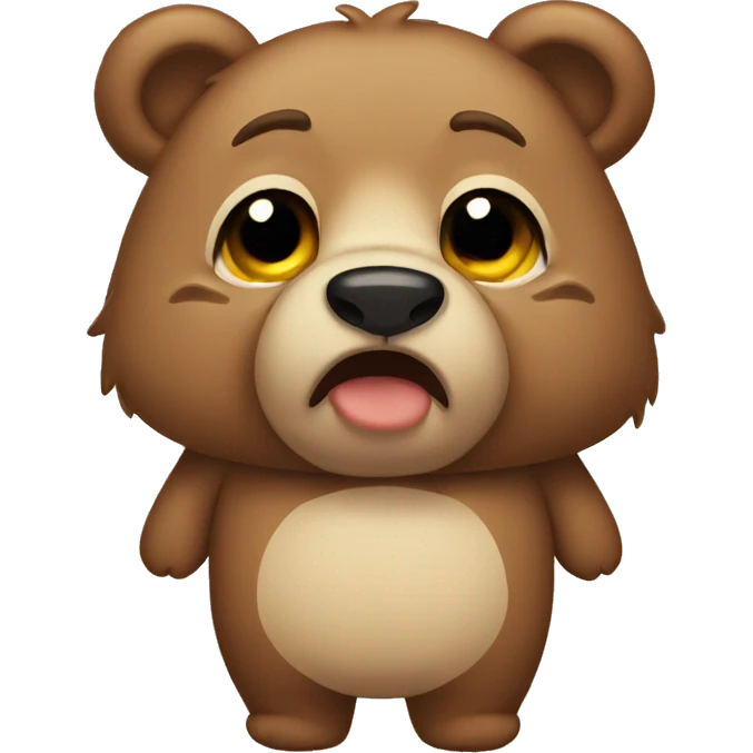 crying bear emoji