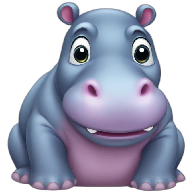 cute hippo emoji