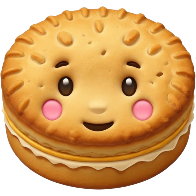 one biscuit emoji