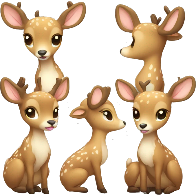 Deer cute warm emoji
