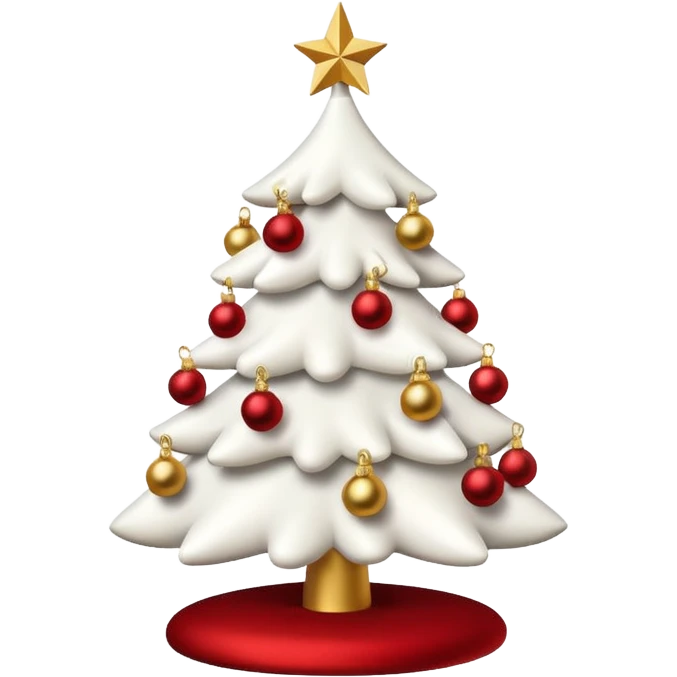 White Christmas tree emoji