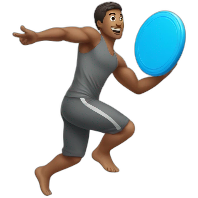 throwing frisbee emoji
