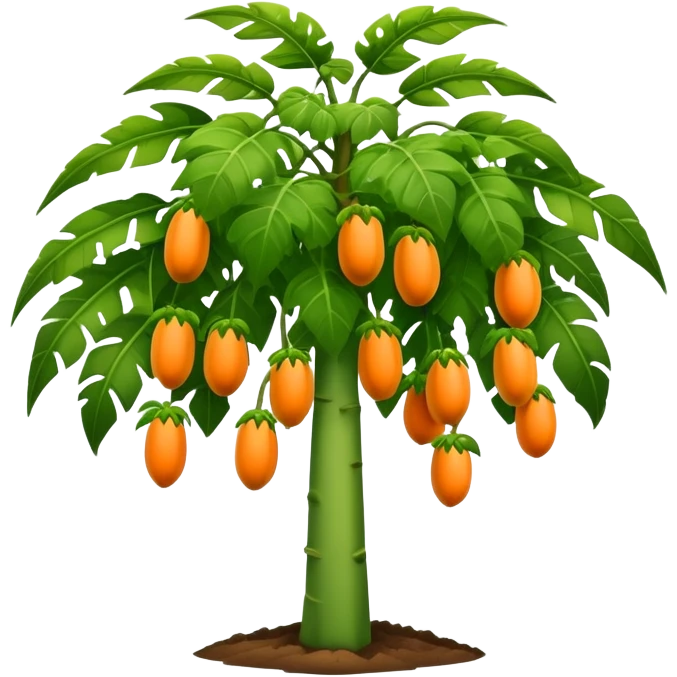 Papaya tree emoji