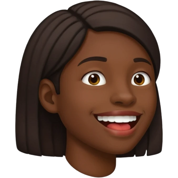 Tête de profil, et qui fait chute en montrant sa bouche emoji