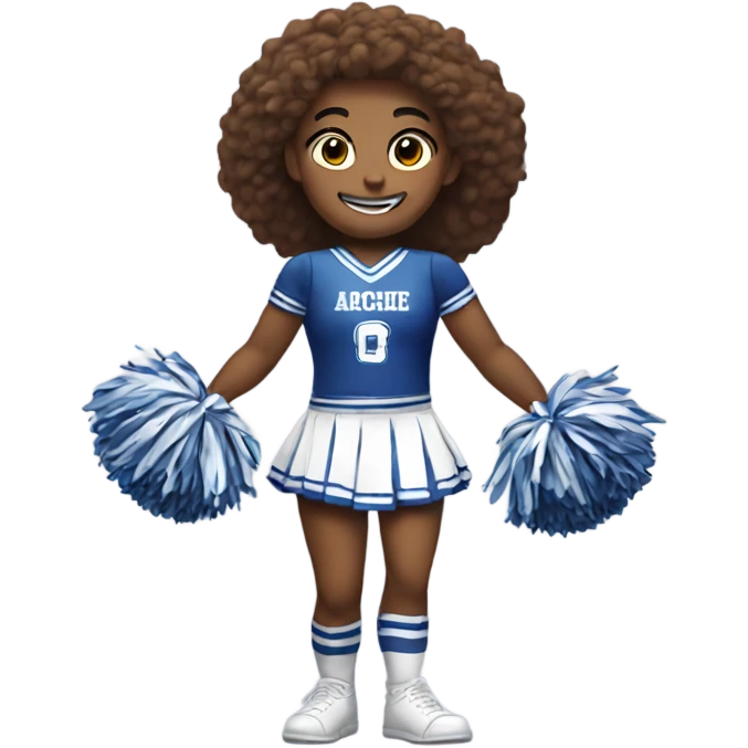 Archie as a cheerleader emoji