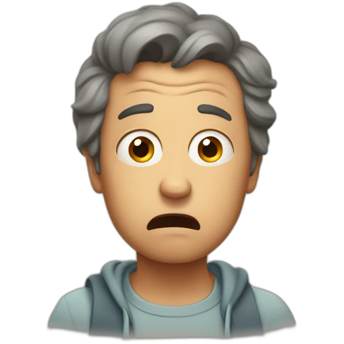 Scared parent emoji