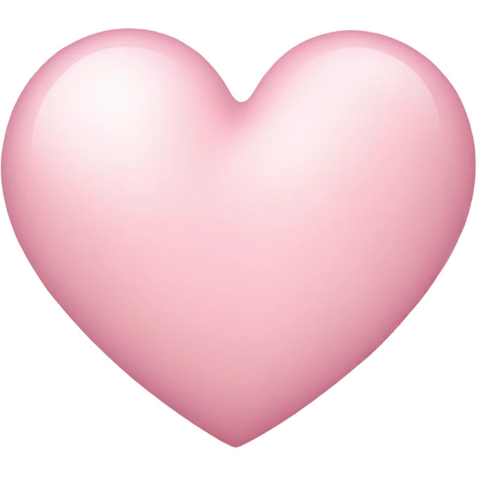 Light pink heart emoji