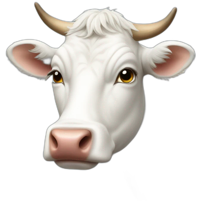 white cow emoji