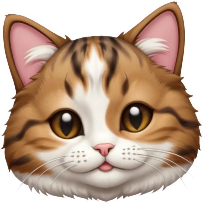 dark brown tabby and white small cat in funny positions upside down with eyes closed emoji