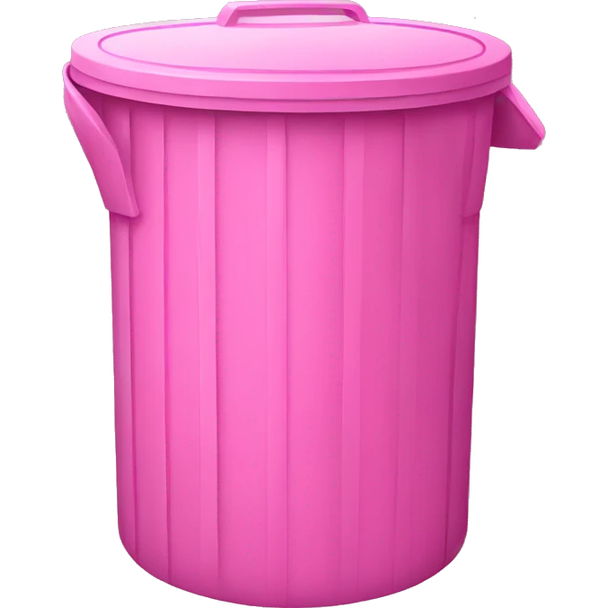 Pink iOS trash can emoji