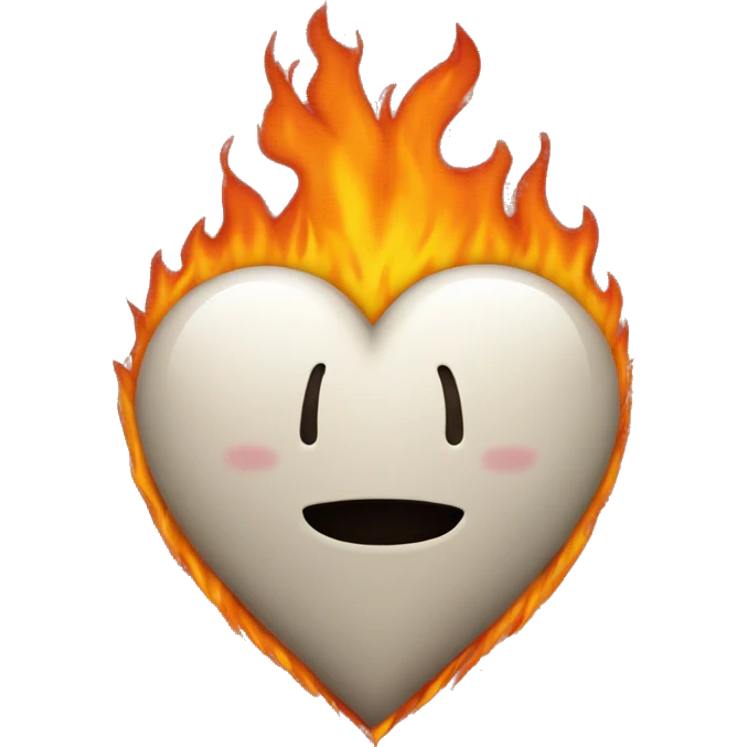 Heart in flames emoji