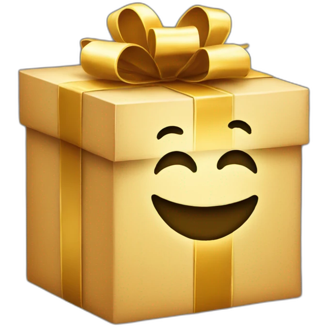 gift box with smile emoji