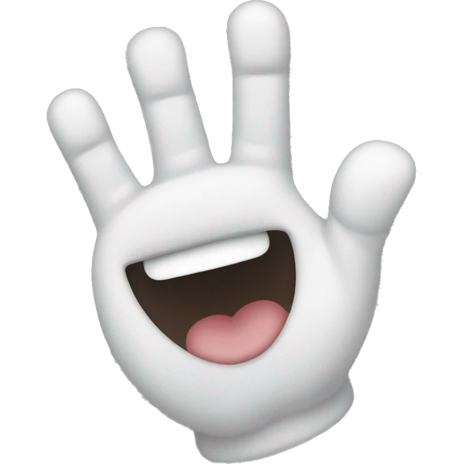 a hand showng the "call me" sign emoji