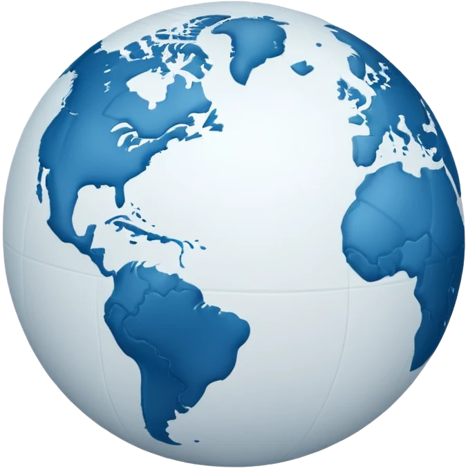white globe emoji