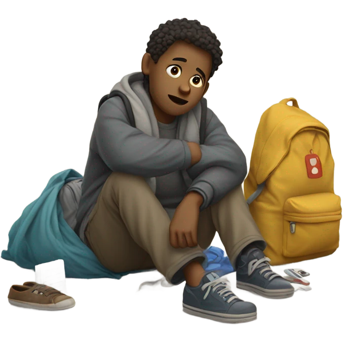 Homeless emoji