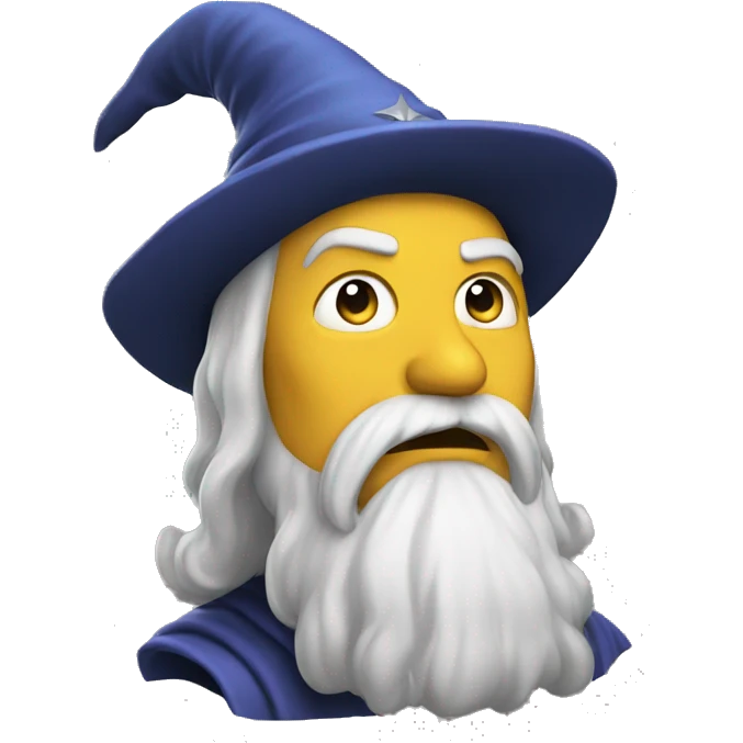 A wizard blasting emoji