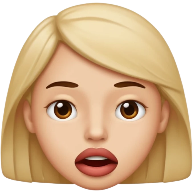 Lip bite emoji