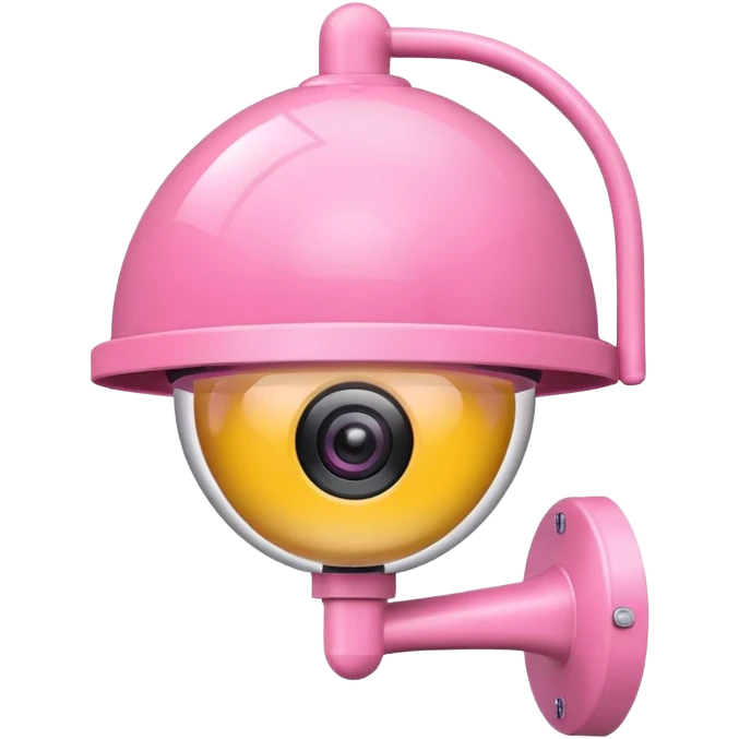 Security Camera pink  emoji