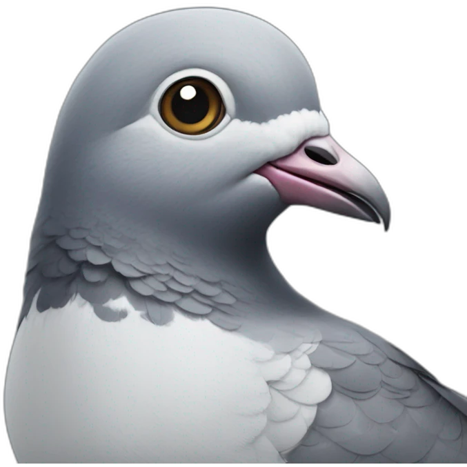 pigeon with a smile emoji