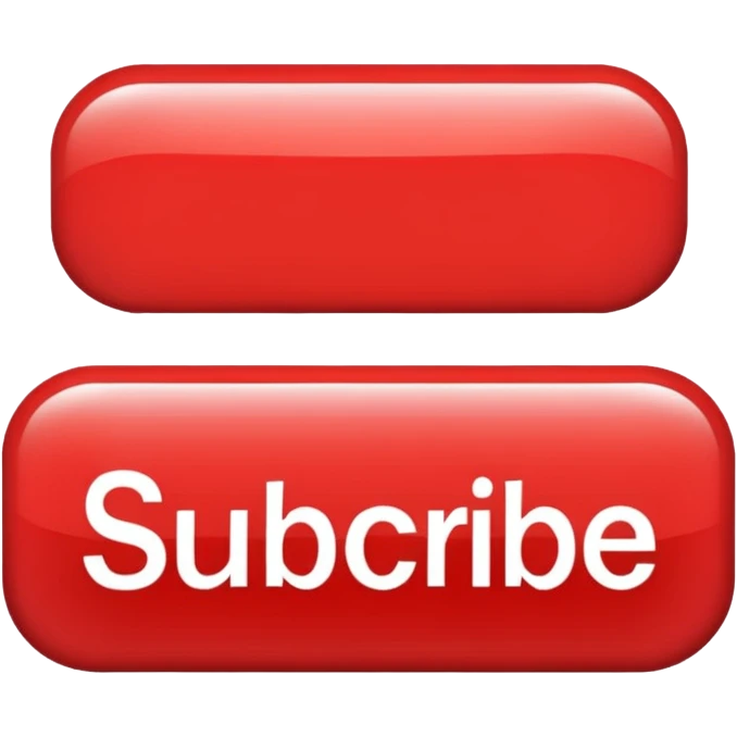 A red subscribe botton like YouTube emoji