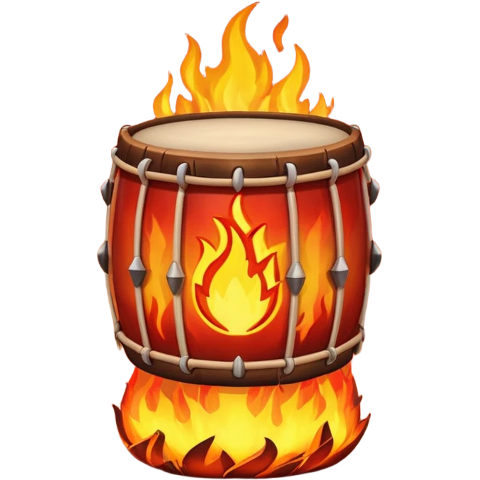 SHAMAN DRUM FIRE emoji