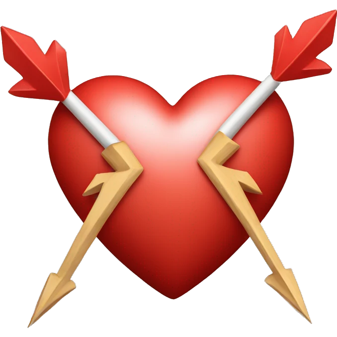 red heart with arrows emoji