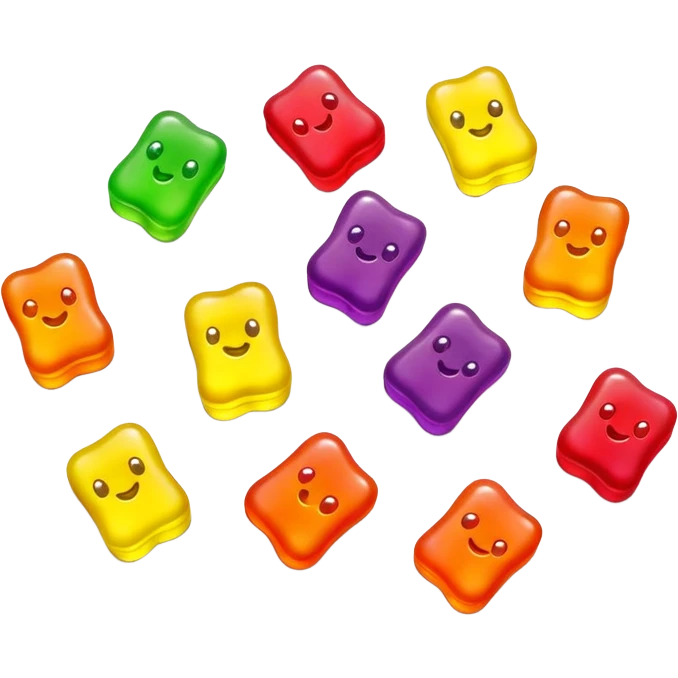 generate an emoji-style image of gushers gummy emoji