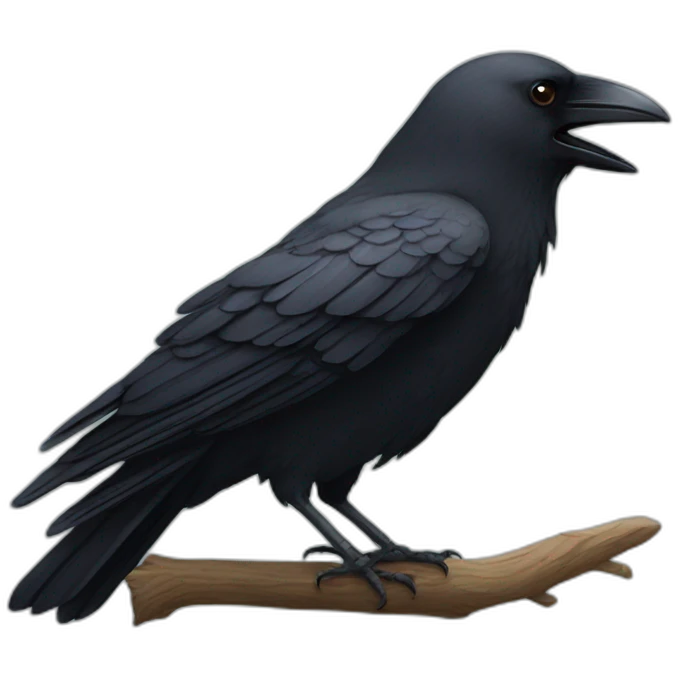 Crow emoji