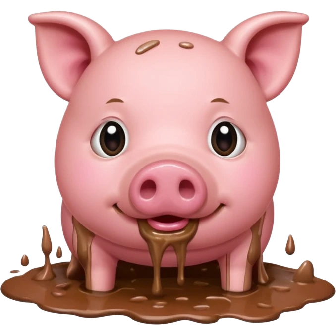 pig eating emoji
