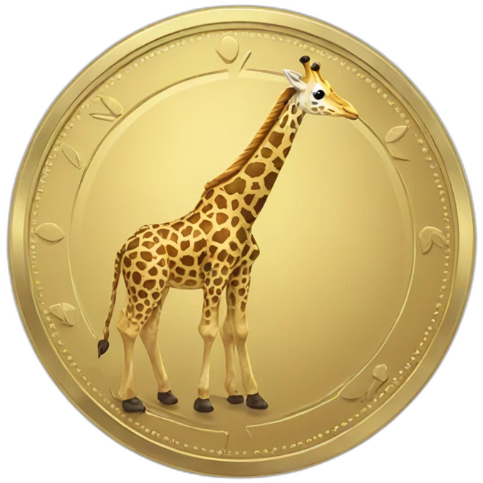 Giraffe coin emoji