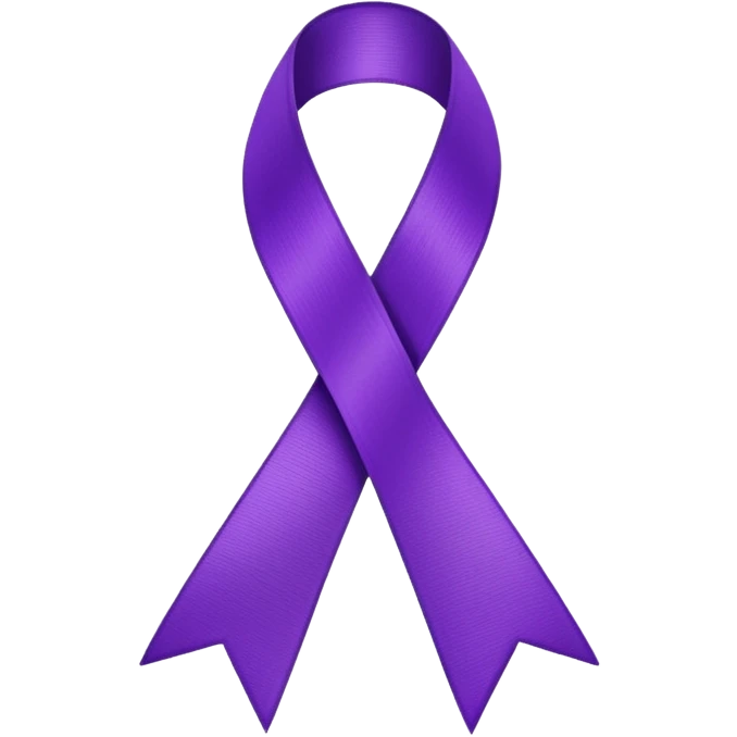 Thyroid cancer awareness ribbon emoji