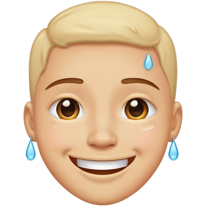 a happy cry  emoji