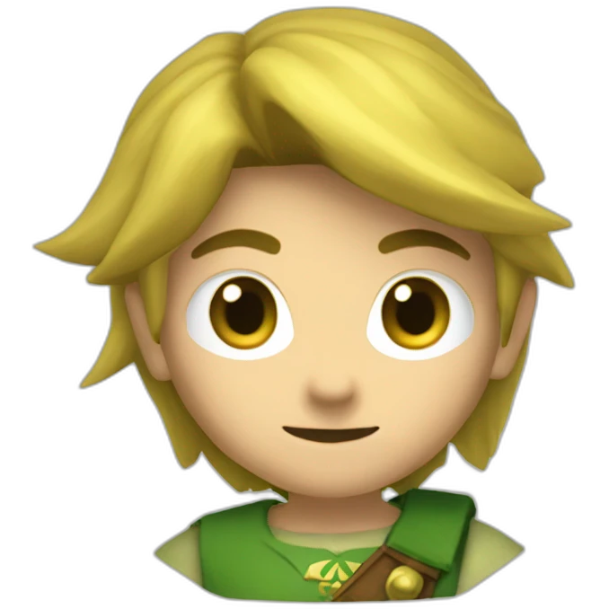 Link de Zelda avec une épée emoji