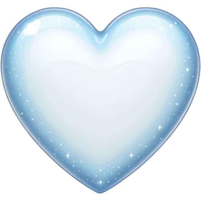 white heart with sparkles emoji