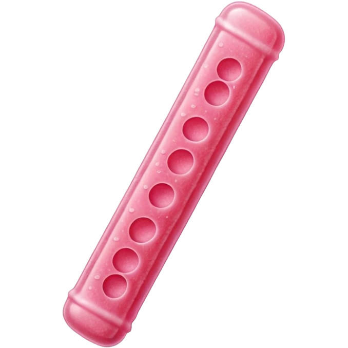 pink sour gummy stick emoji