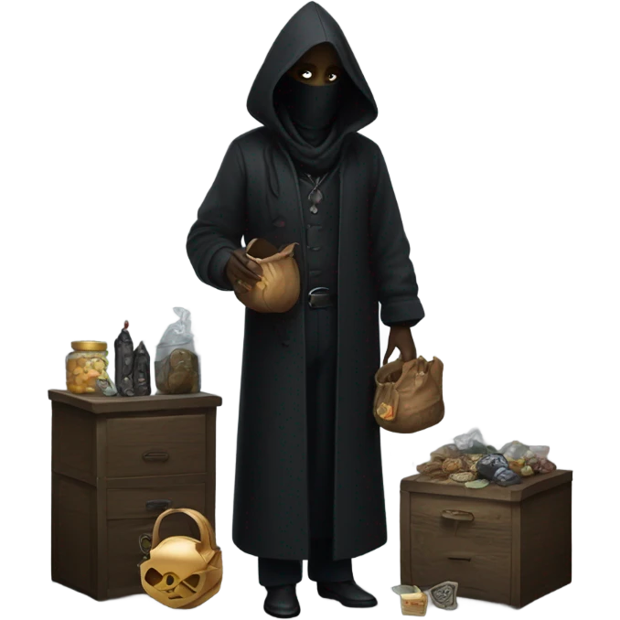 Dark vender emoji
