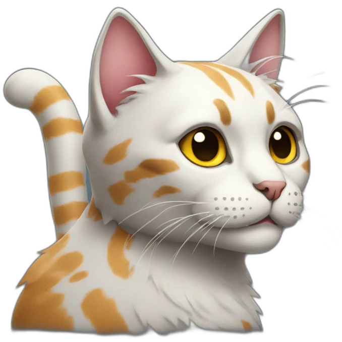 halloween cat sideview emoji