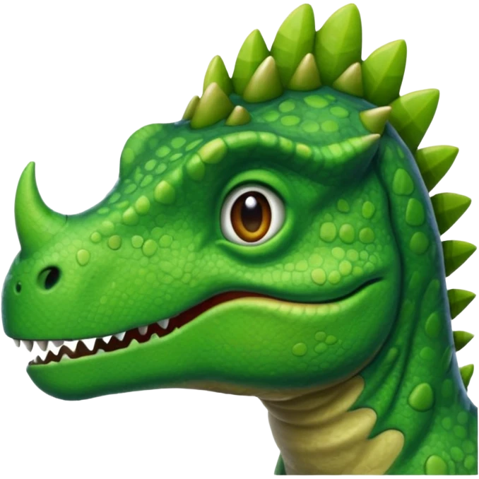 saluting dinosaur emoji