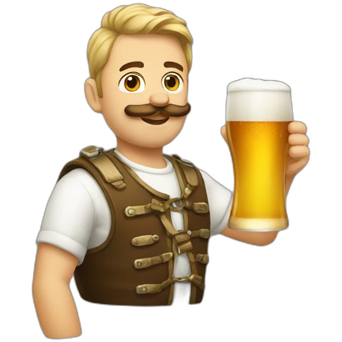 Staline drinking beer emoji