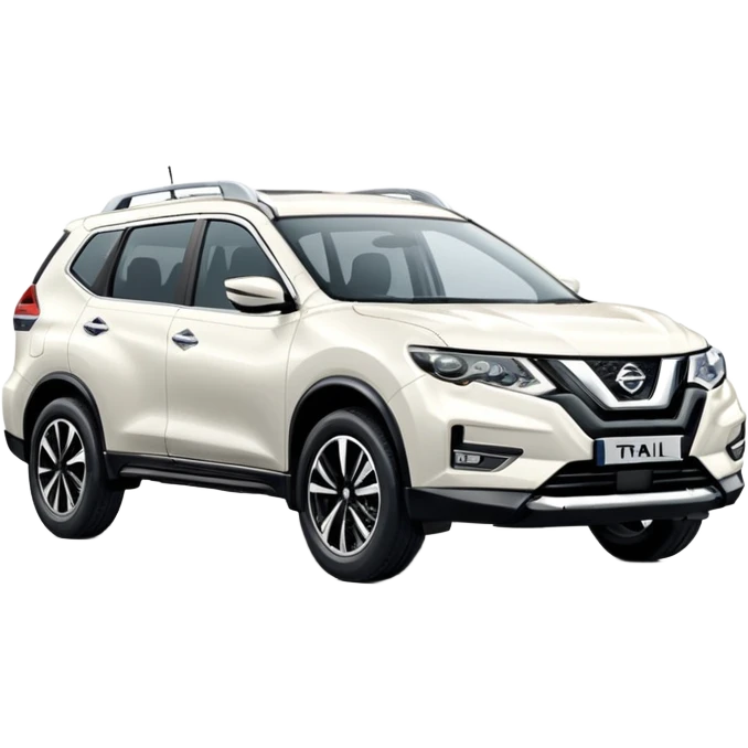 White Nissan Xtrail 2019 emoji