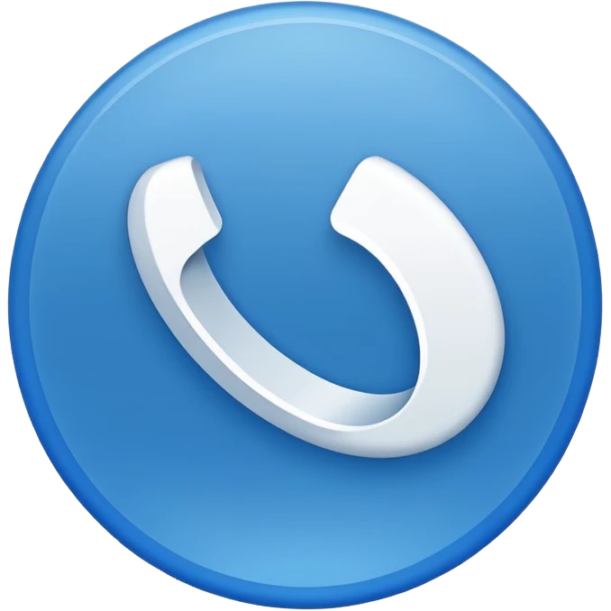 Blue circle with a white tick inside emoji