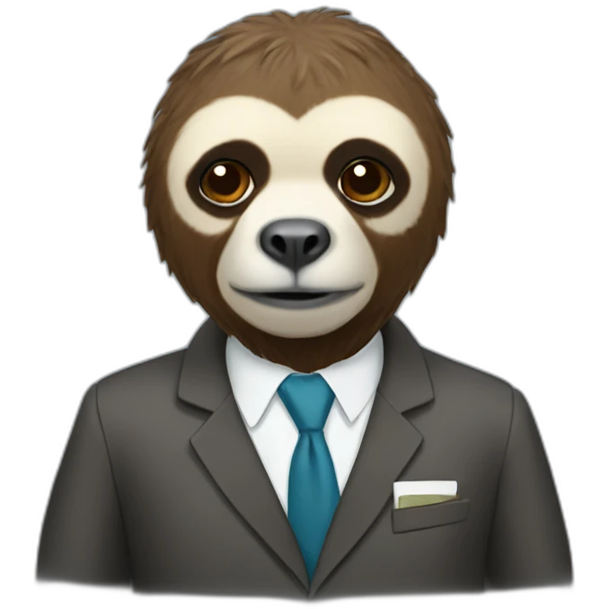 Sloth lawyer emoji