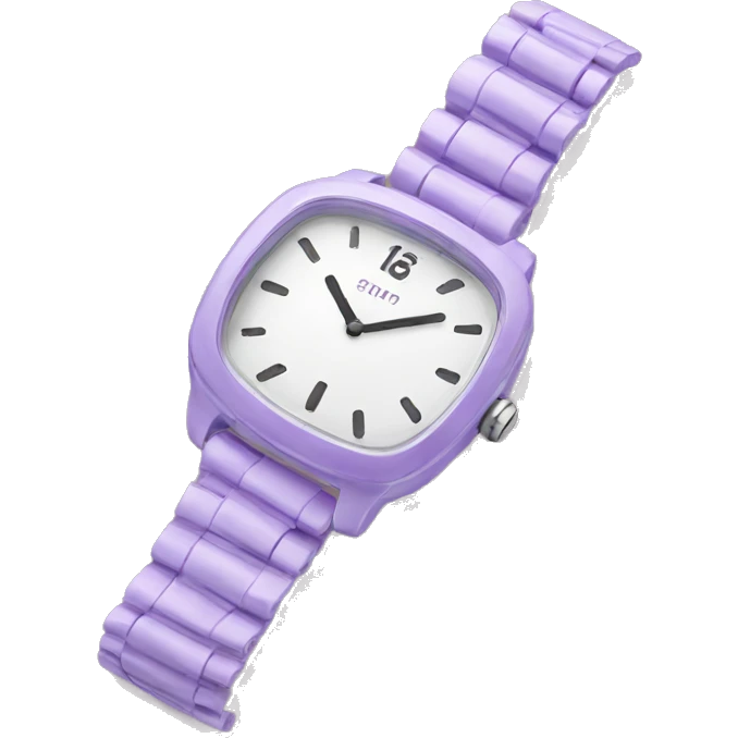  lilac watch emoji