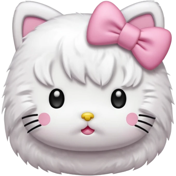 Hello kitty tired face emoji