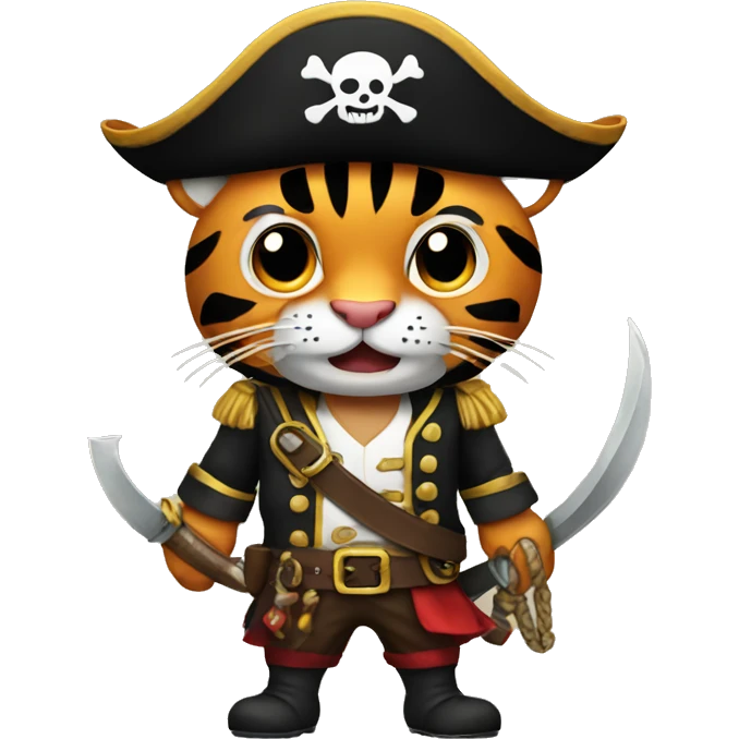 Tiger pirate  emoji